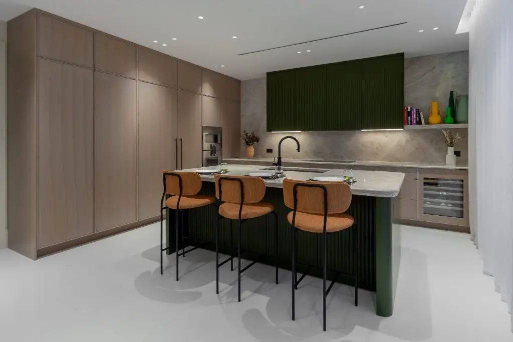 open-plan kitchen