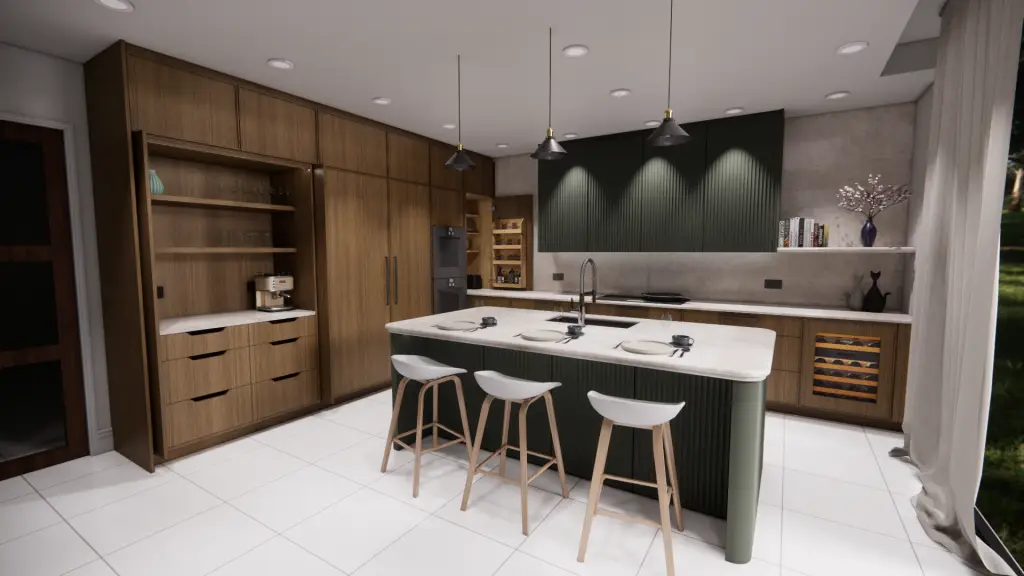 Bespoke Shaker Kitchen 3D Visualisation