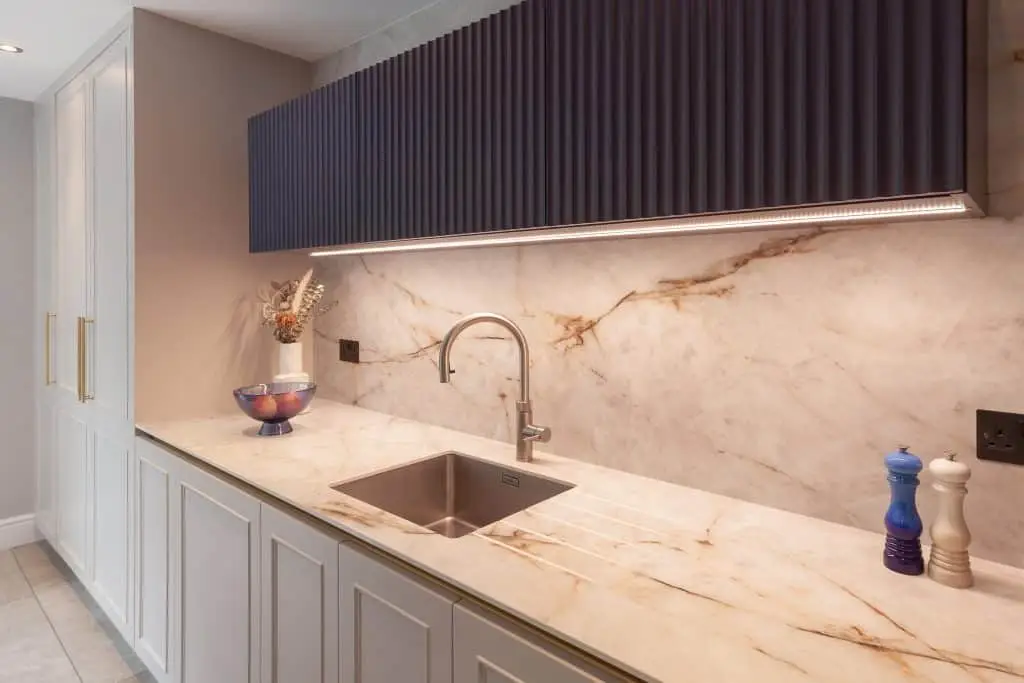 New Kitchen with Routered Doors with Beaded Doors