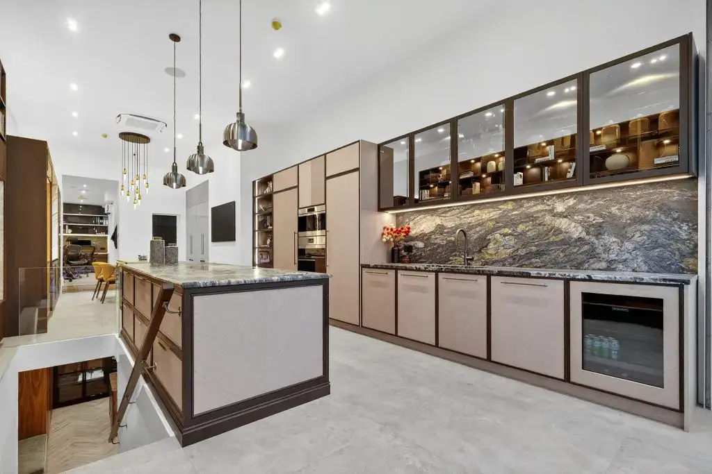 Award-finalist luxury kitchen showroom in Belsize Park, North London